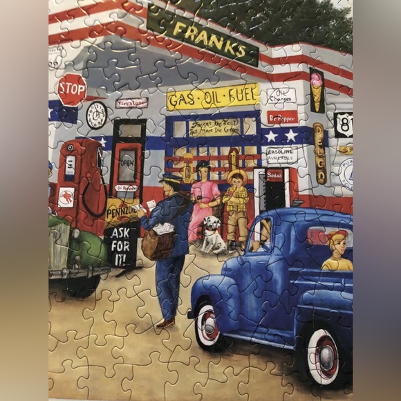 Bits and Pieces 300 Piece Puzzle Franks Friendly Service 18" x 24" Complete - Picture 6 of 7
